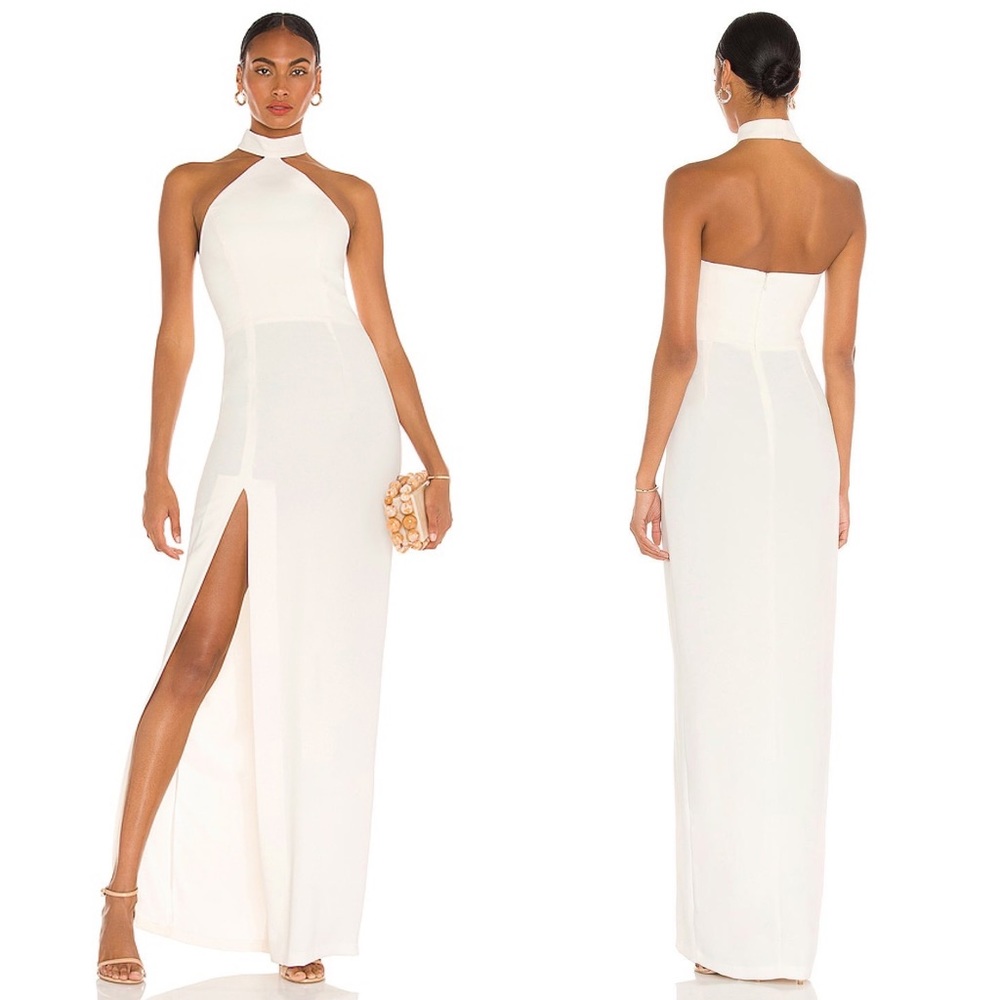 NWT Amanda Uprichard Queen Gown in Ivory, small